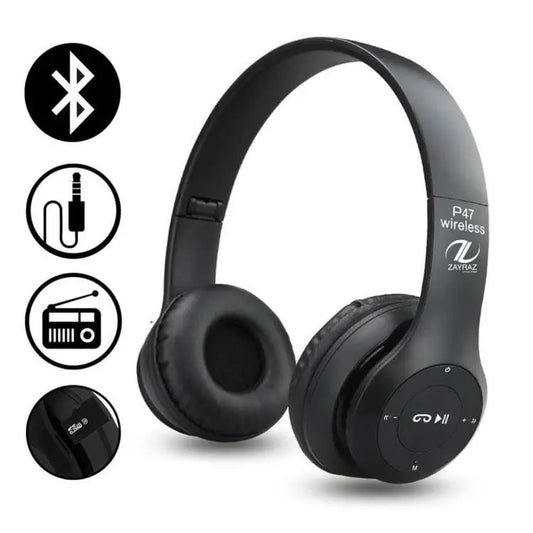 P47 Wireless Bluetooth Headphones Foldable Wireless Headphones